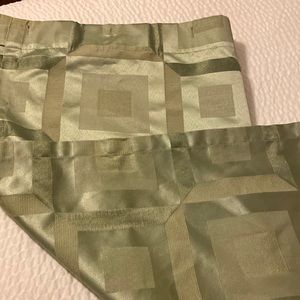 Grosgill green satin shower curtain